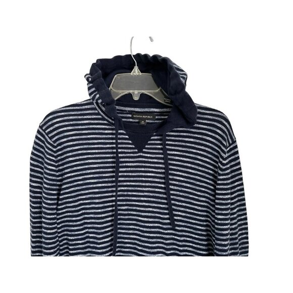 Banana Republic Pullover Hoodie Striped Sweatshirt Pullover - Picture 2 of 6